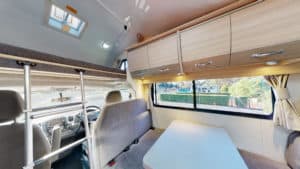 dining table 6 berth motorhome