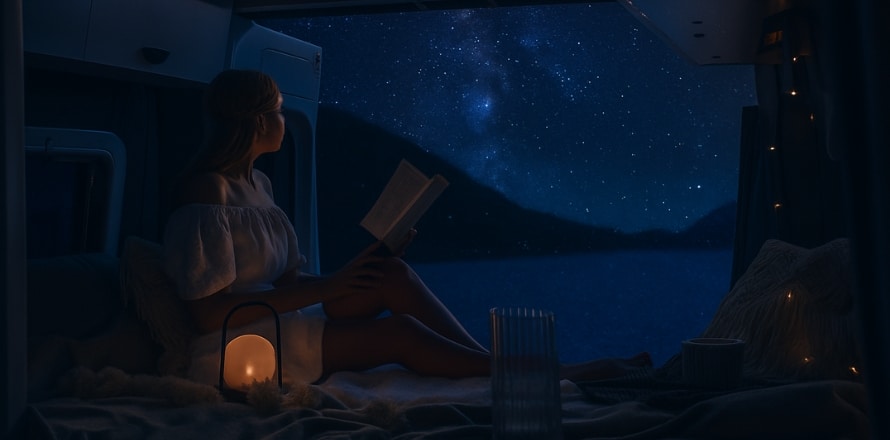 stargazing from your GoCheap Campervan