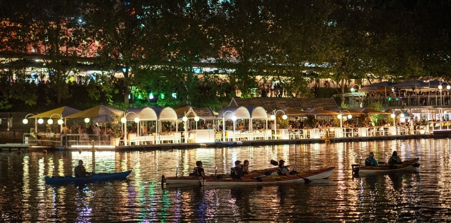 Kayaking on the Yarra River