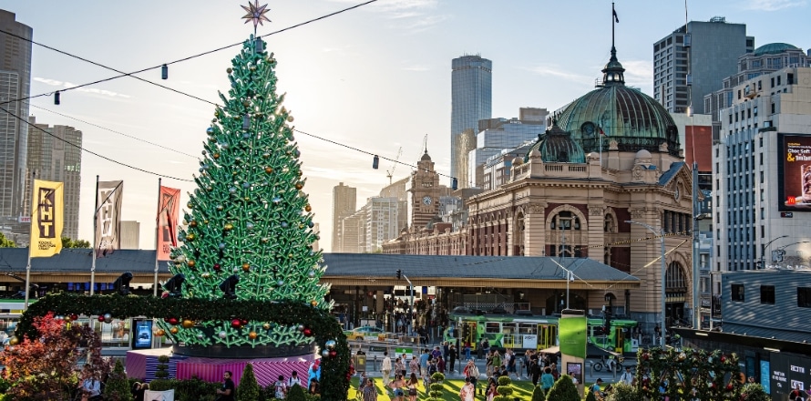 Federation Square at Christmas