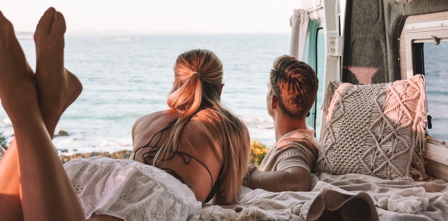 Couple enjoying the view