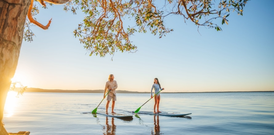 Couple enjoying Noosa Everglades